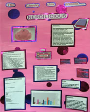 'Nerdilicious' student work board