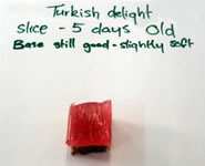 Shelf-life test - turkish delight