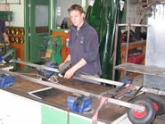 Aaron with his trolley roof rack