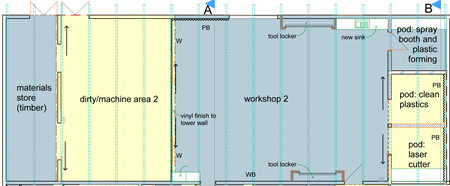 Room T2, 'After' plans