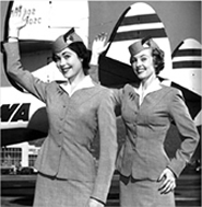 Old stewardess uniforms