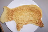 Pig-shaped pancake